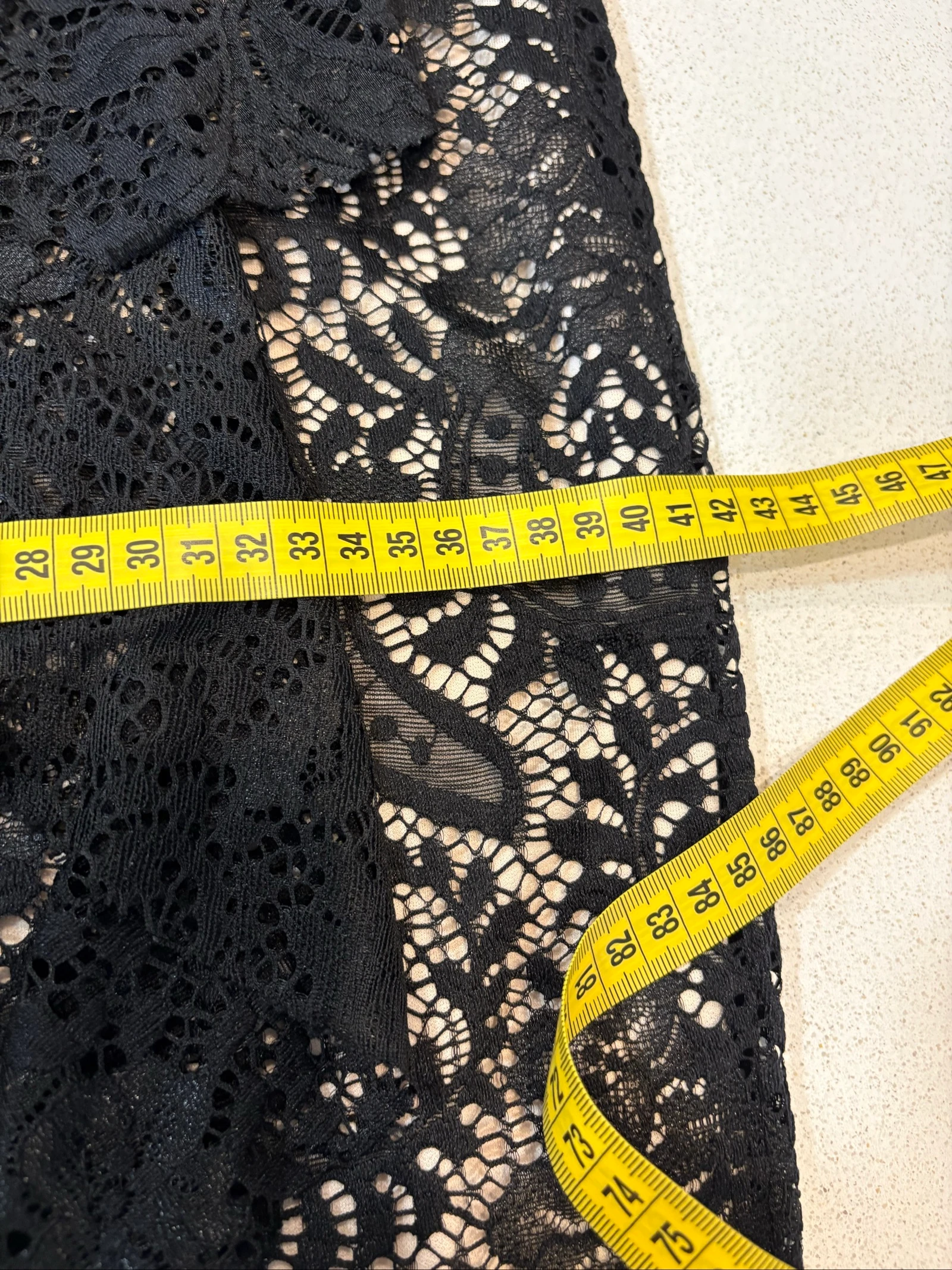 Jupe midi Dorothy Perkins en dentelle noire – T38 – photo 8